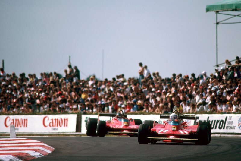Red Formula One Cars — Dynamic, Afternoon