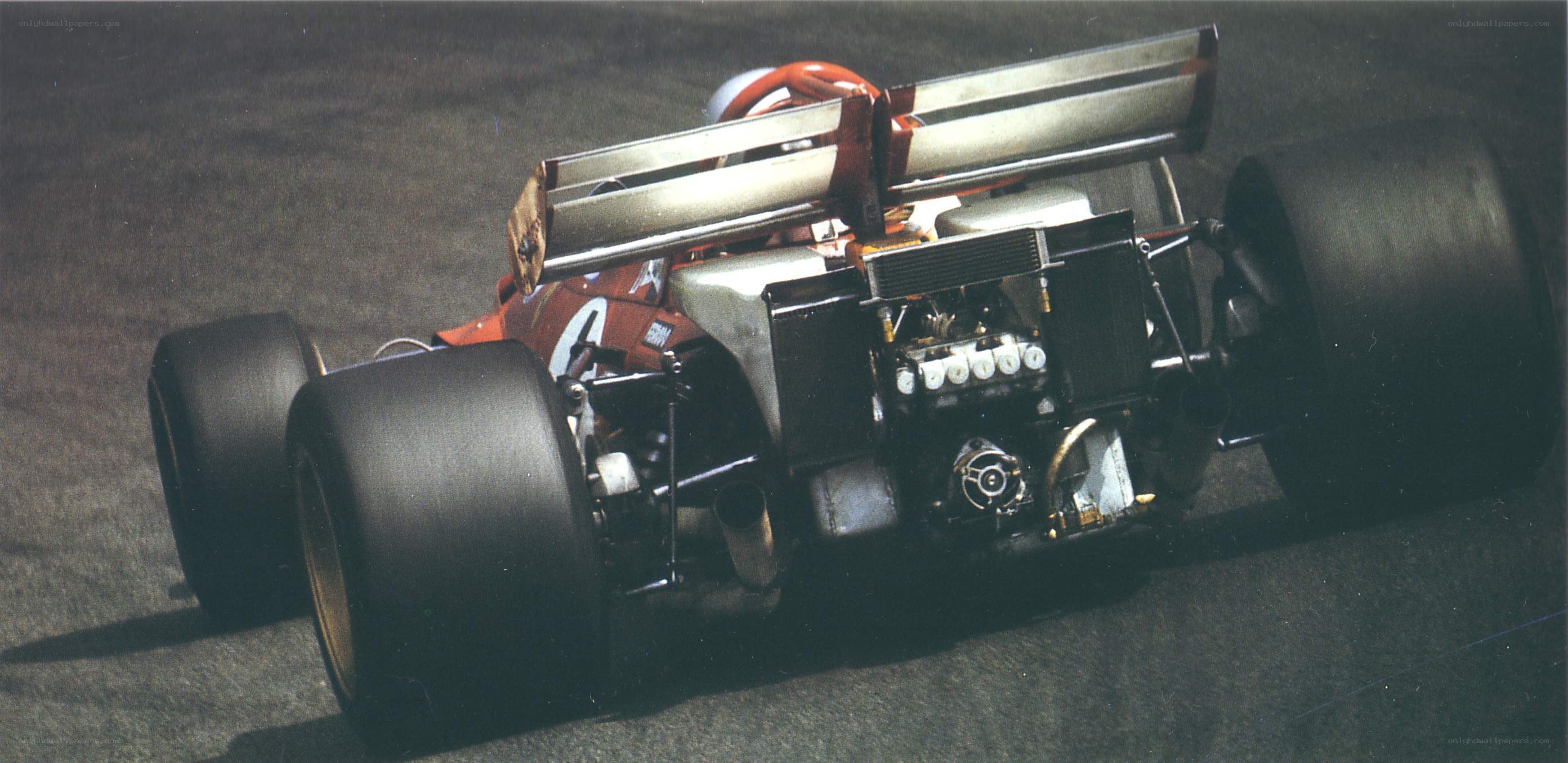 red formula one race car