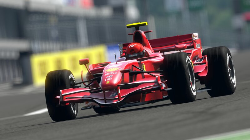 red formula one race car