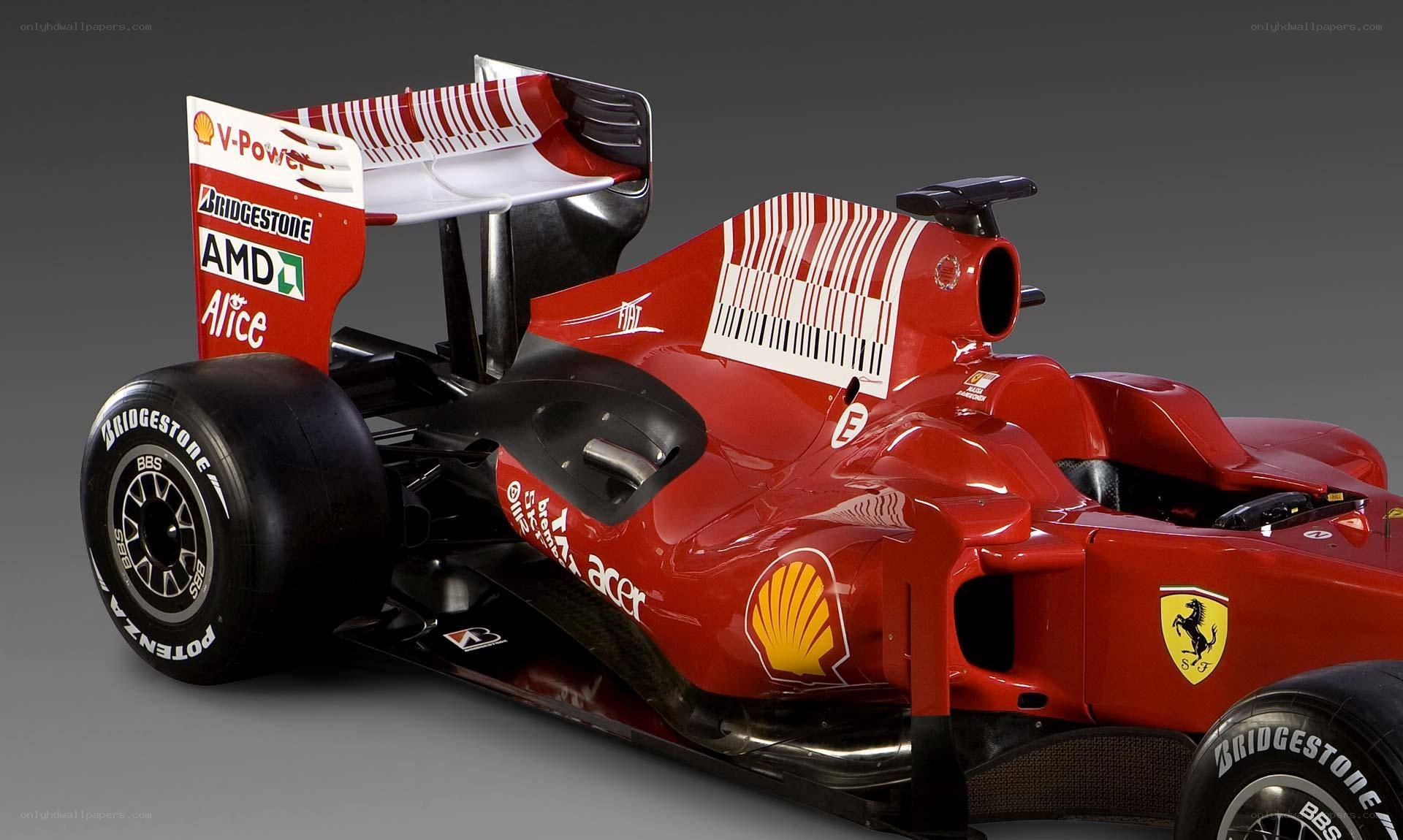 red formula one race car
