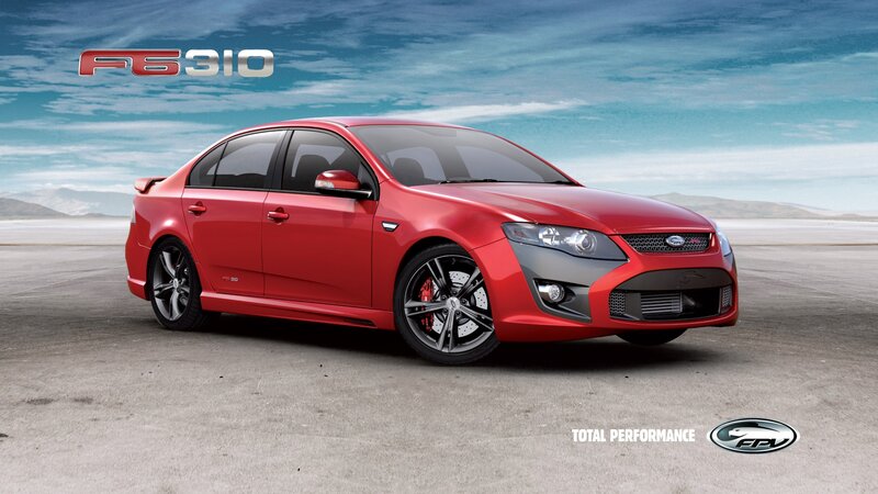Red FPV F6-310 sedan