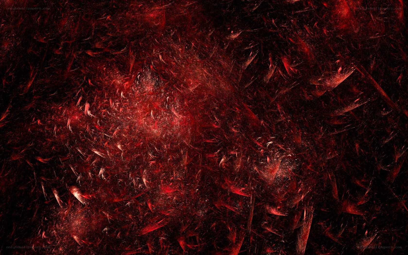 Red fractal abstract background