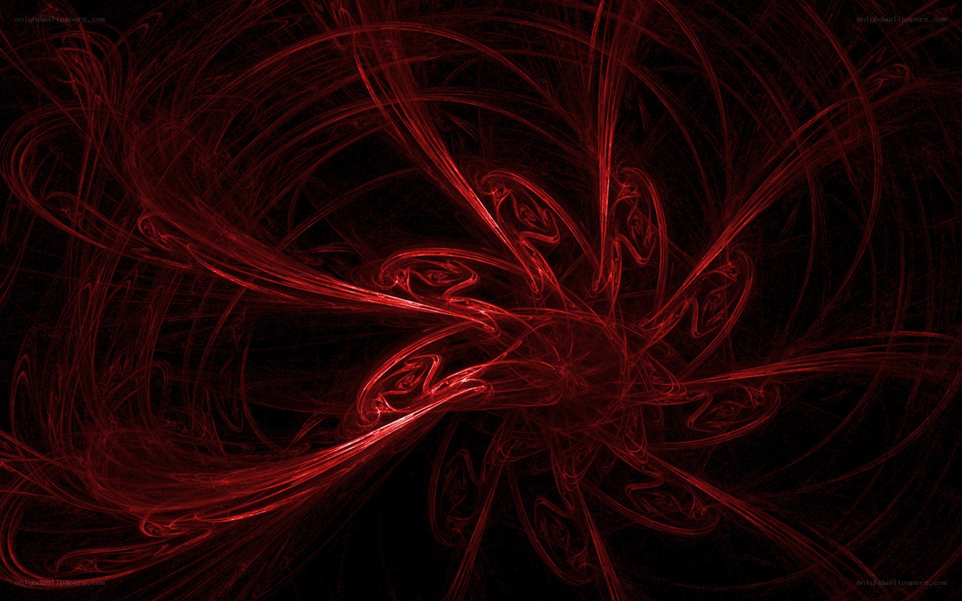 red fractal abstract design