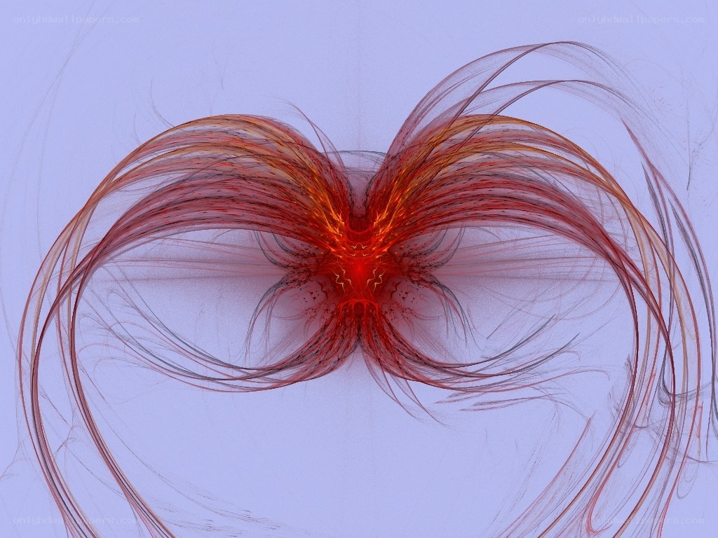 red fractal abstract design
