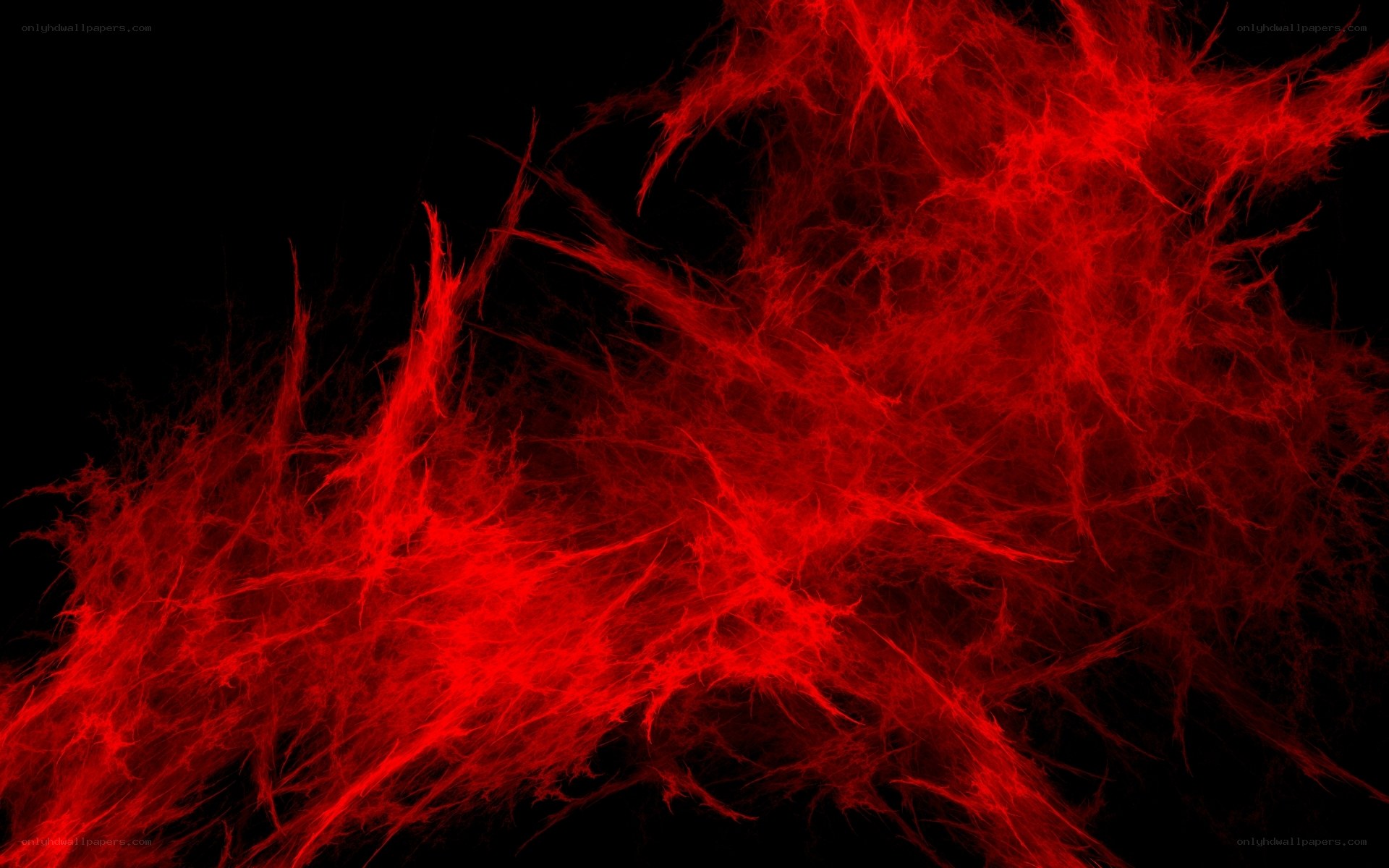 Red fractal abstract pattern