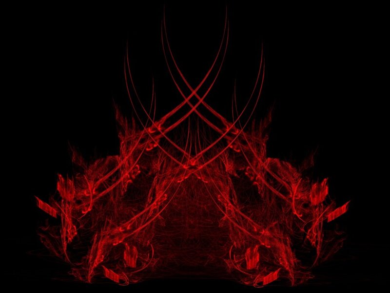 Red Fractal Design — Dramatic