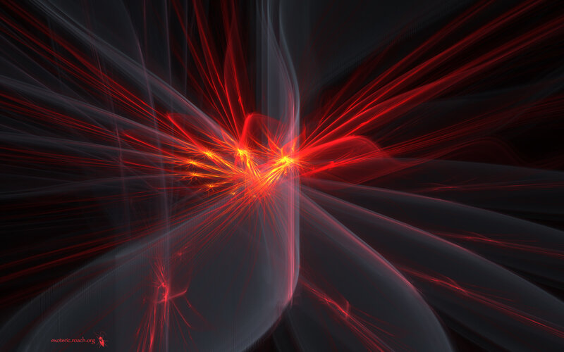 Red fractal energy burst