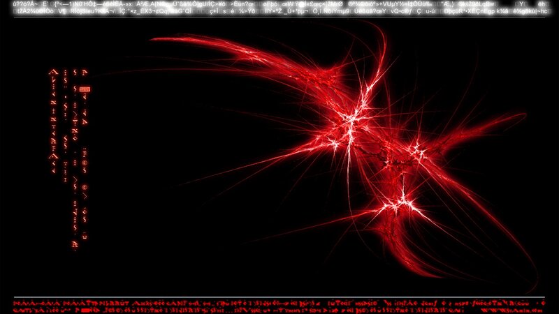 Red fractal energy burst