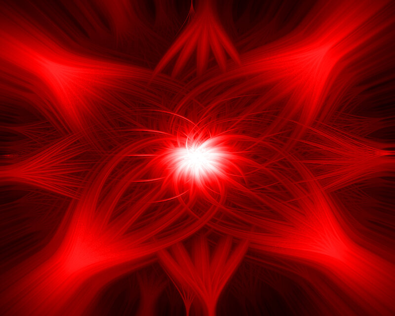 Red fractal energy burst