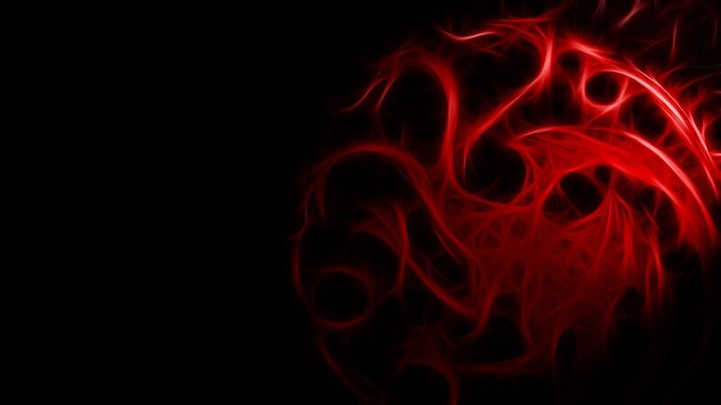 Red fractal energy pattern