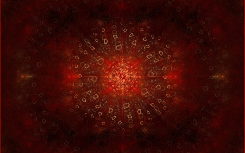 Red fractal explosion