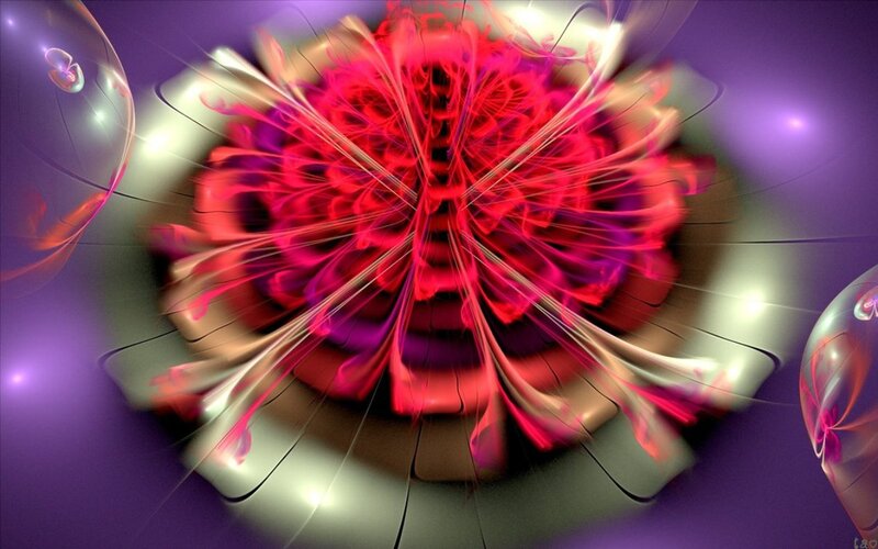 Red Fractal Explosion — Energetic