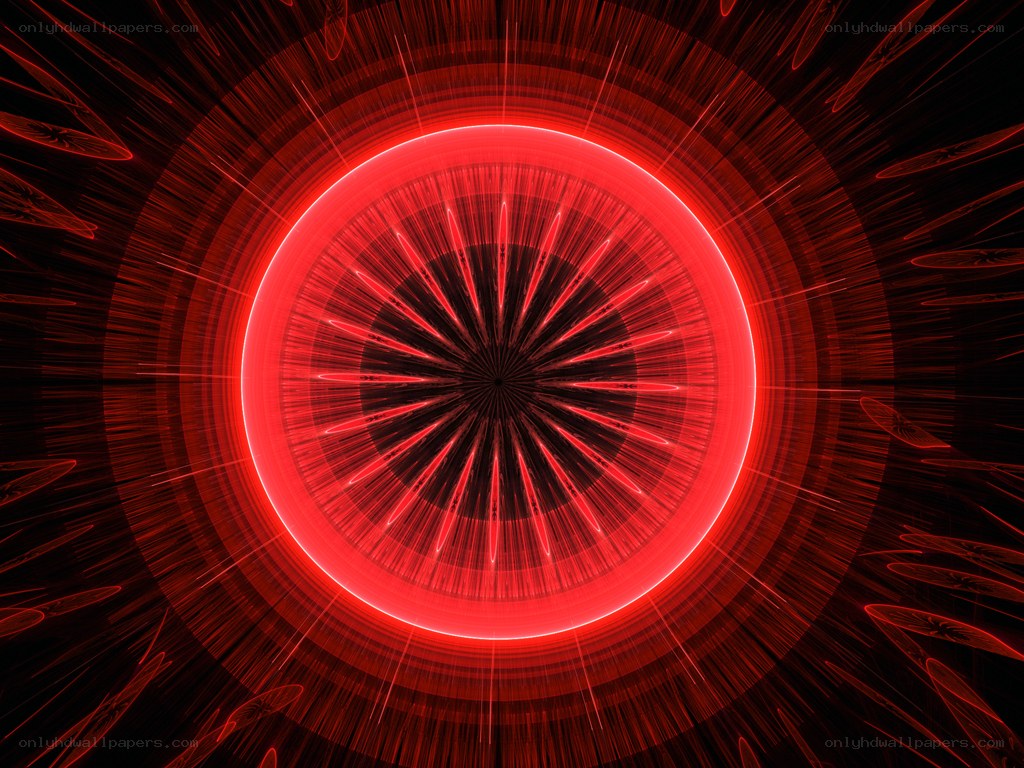 red fractal explosion pattern