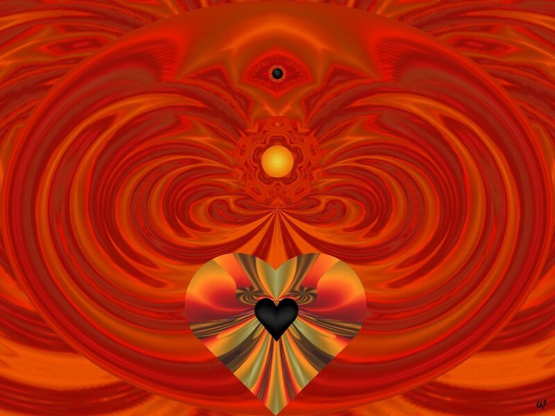 Red Fractal Heart