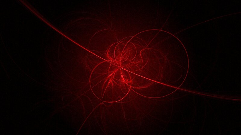Red fractal light patterns