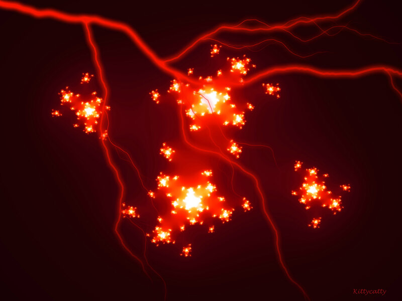 Red Fractal Lightning