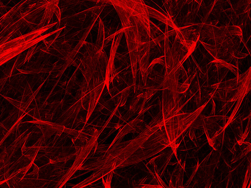 Red Fractal Lines — Chaotic