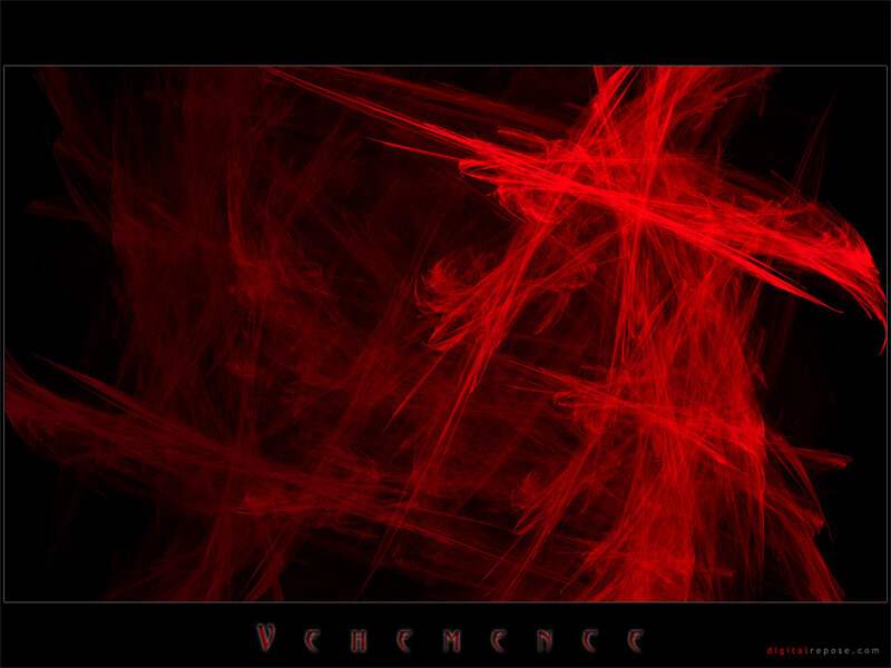 Red Fractal Lines — Dramatic, Abstract