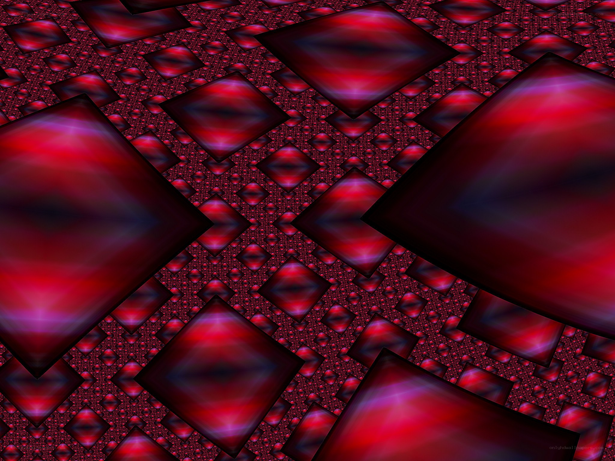 Red fractal pattern