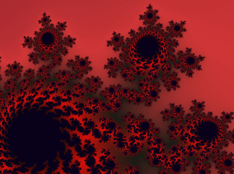 Red fractal pattern
