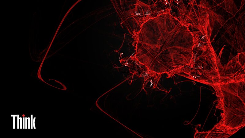Red Fractal Pattern — Black, Dramatic, Abstract
