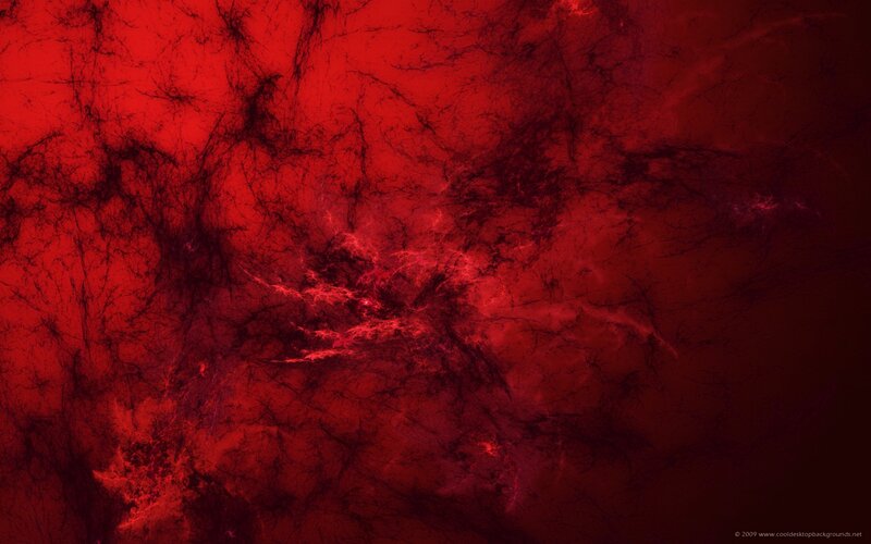 Red Fractal Pattern — Dramatic, Abstract