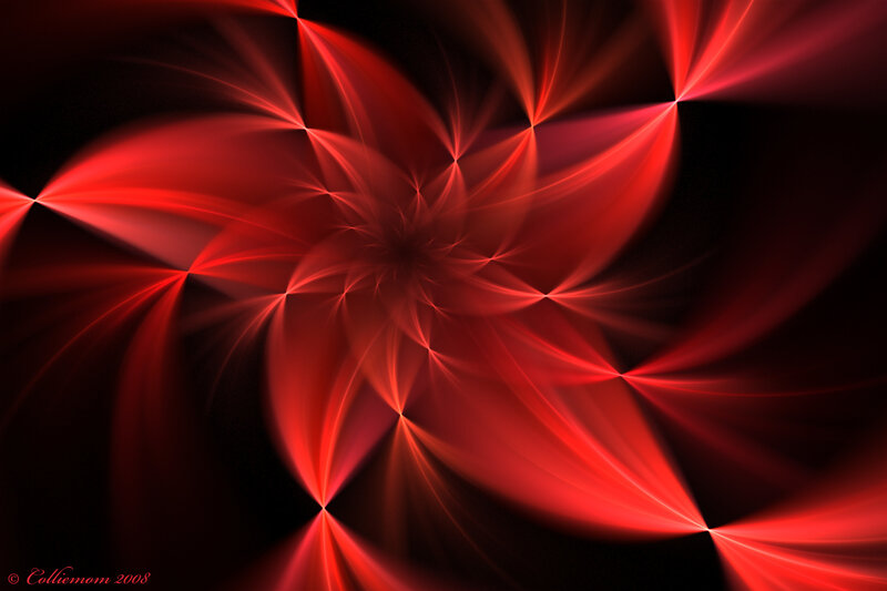 Red Fractal Pattern — Dynamic