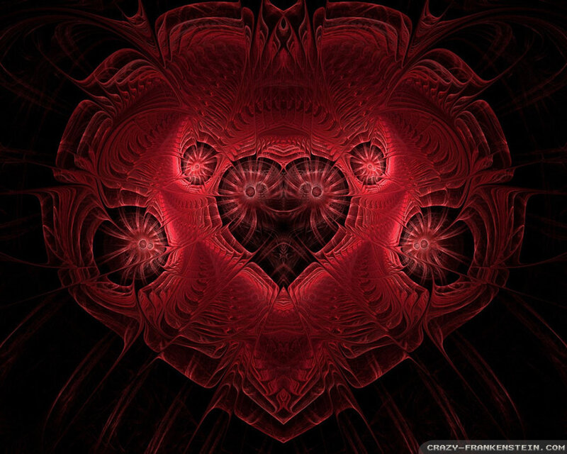 Red Fractal Pattern — Mysterious