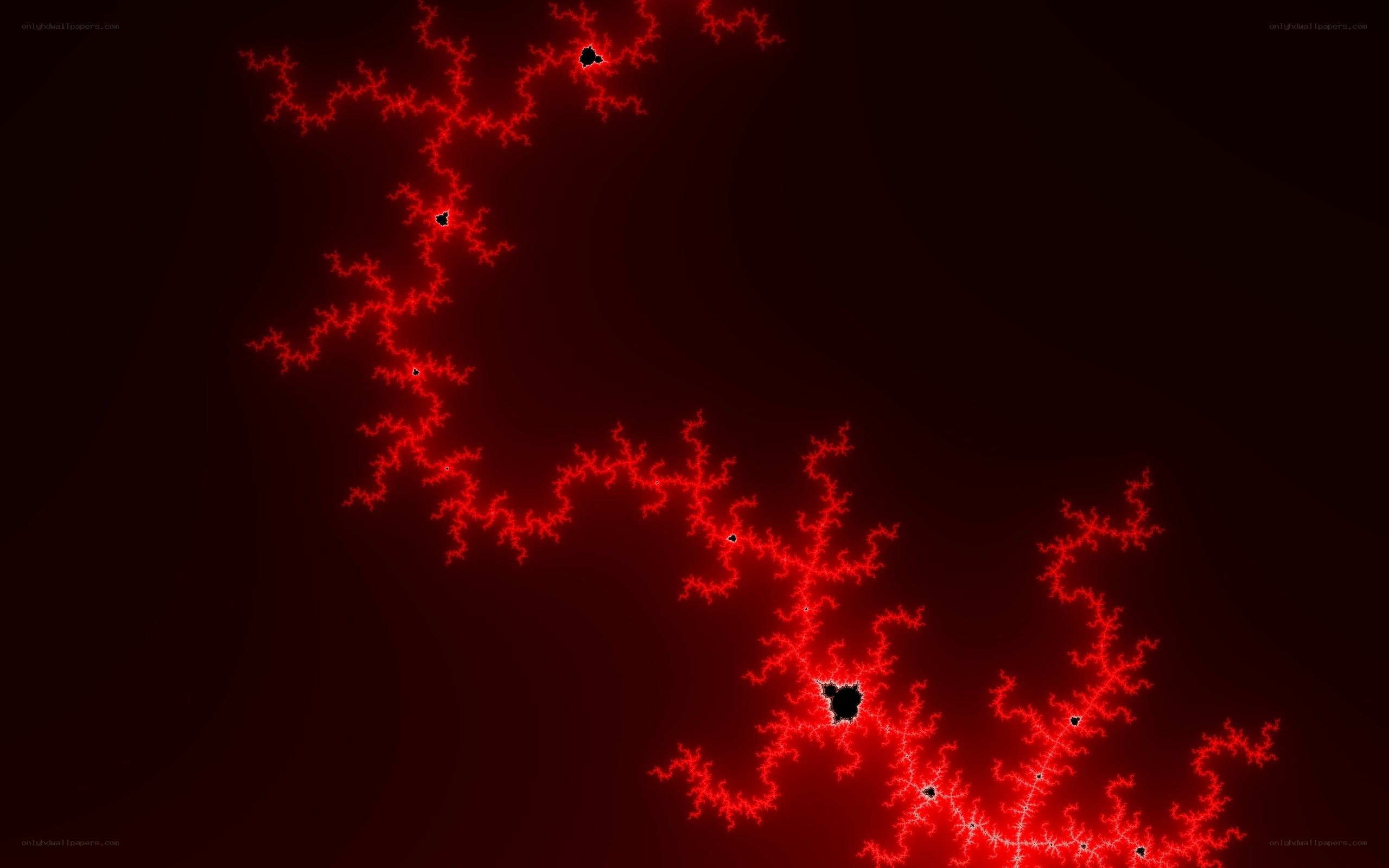Red fractal pattern