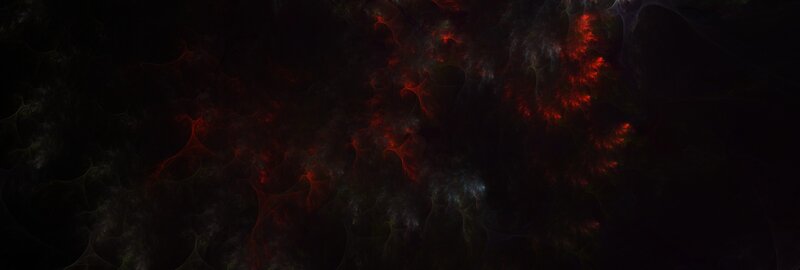 Red Fractal Patterns — Black, Dramatic