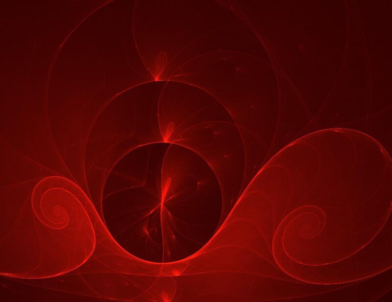 Red Fractal Patterns — Mysterious