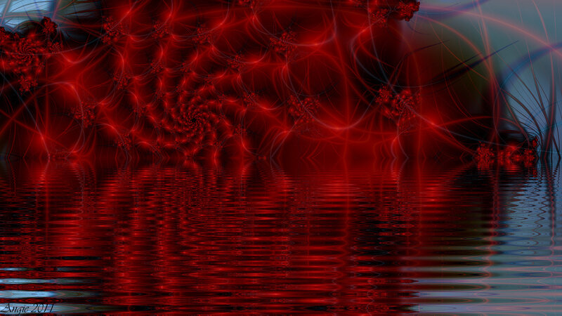 Red Fractal Patterns