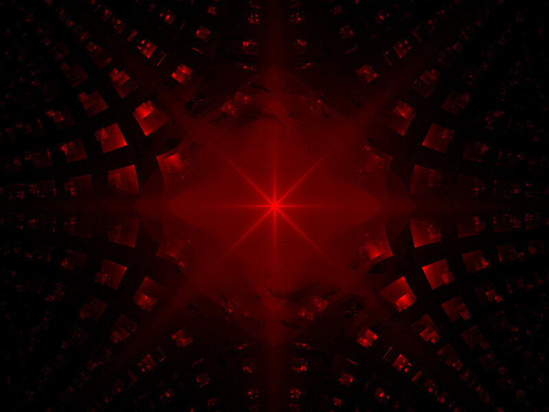 red fractal star pattern