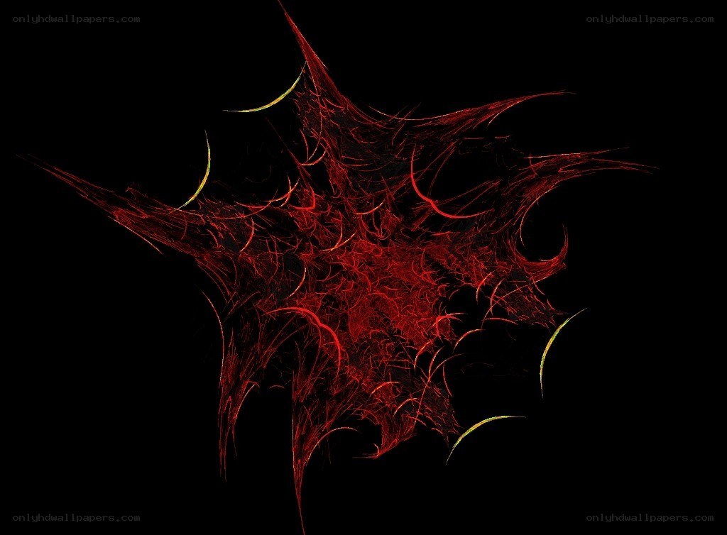 Red fractal starburst