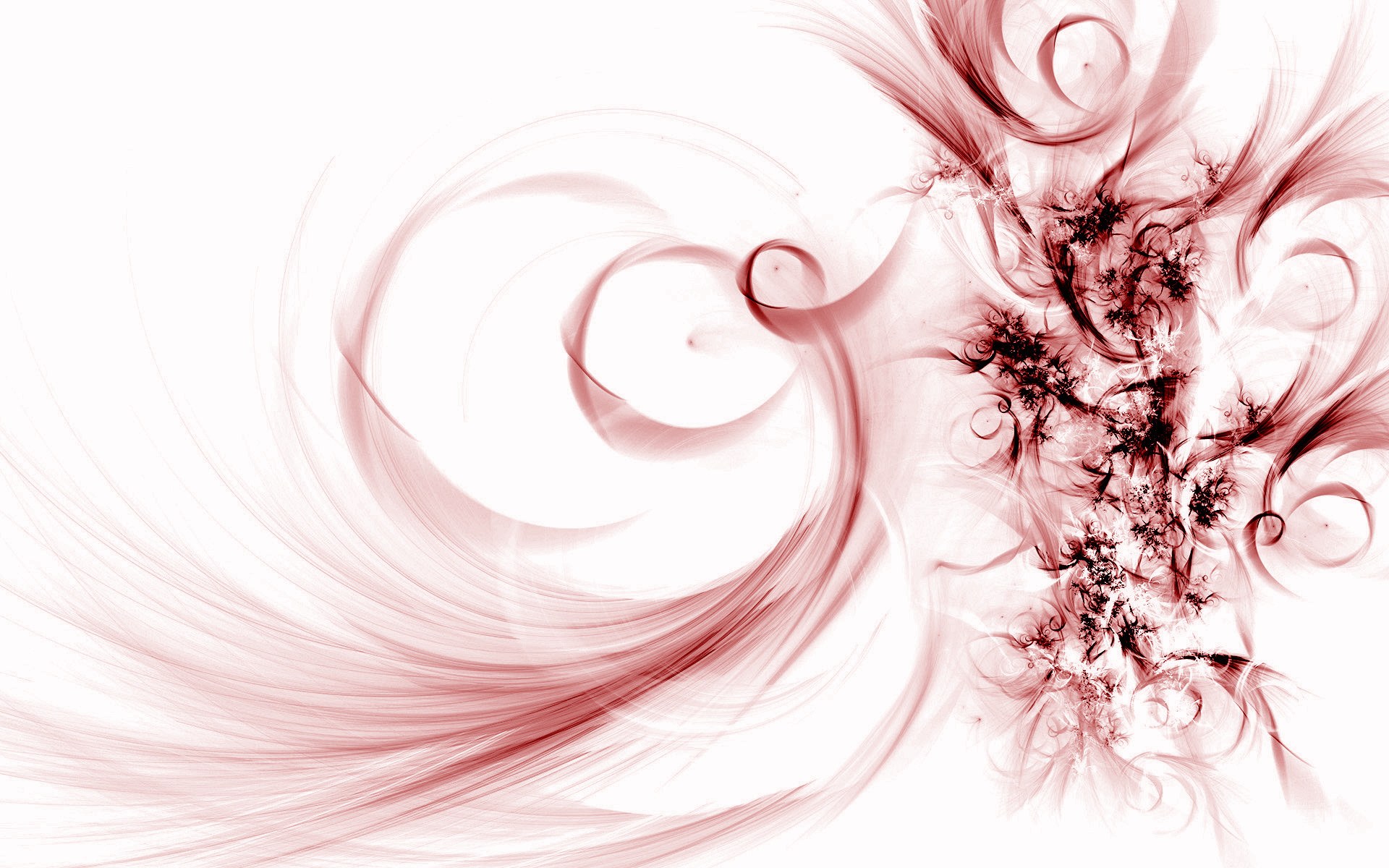 red fractal swirl design