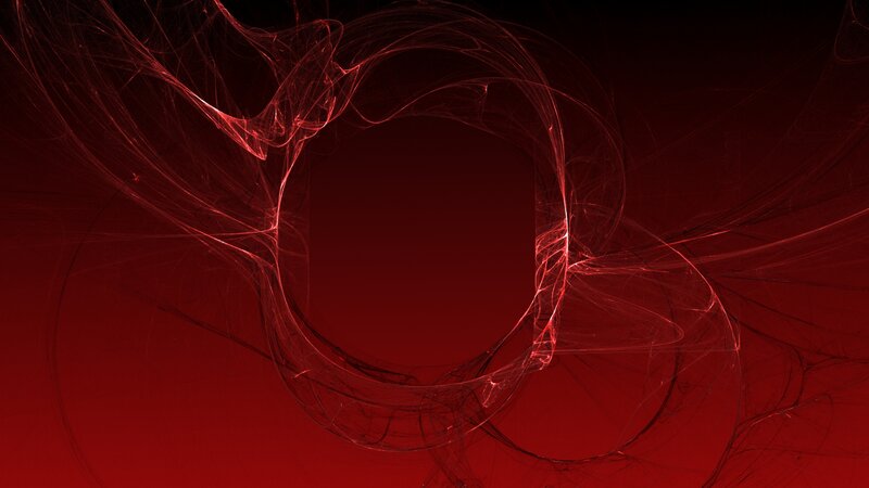 Red Fractal Swirl — Dramatic