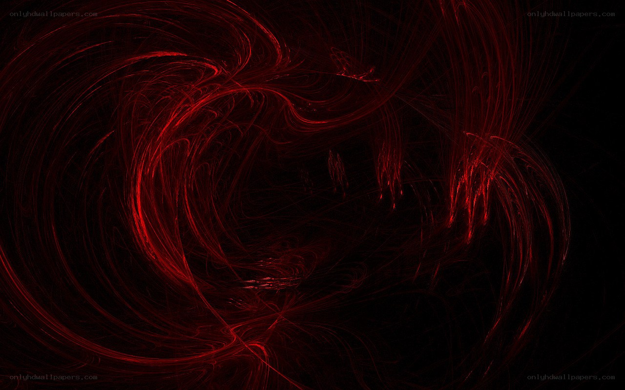 Red fractal swirl pattern