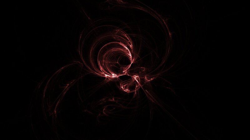 red fractal swirl pattern
