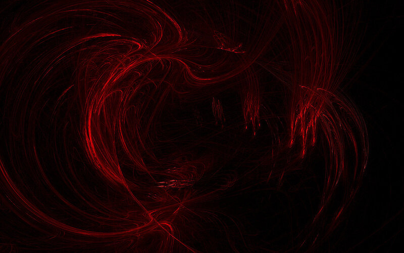 Red Fractal Swirls — Dark