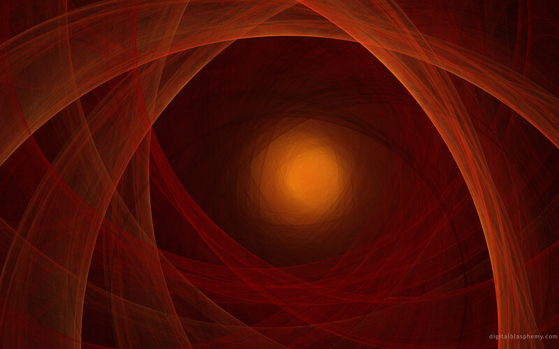 Red fractal tunnel