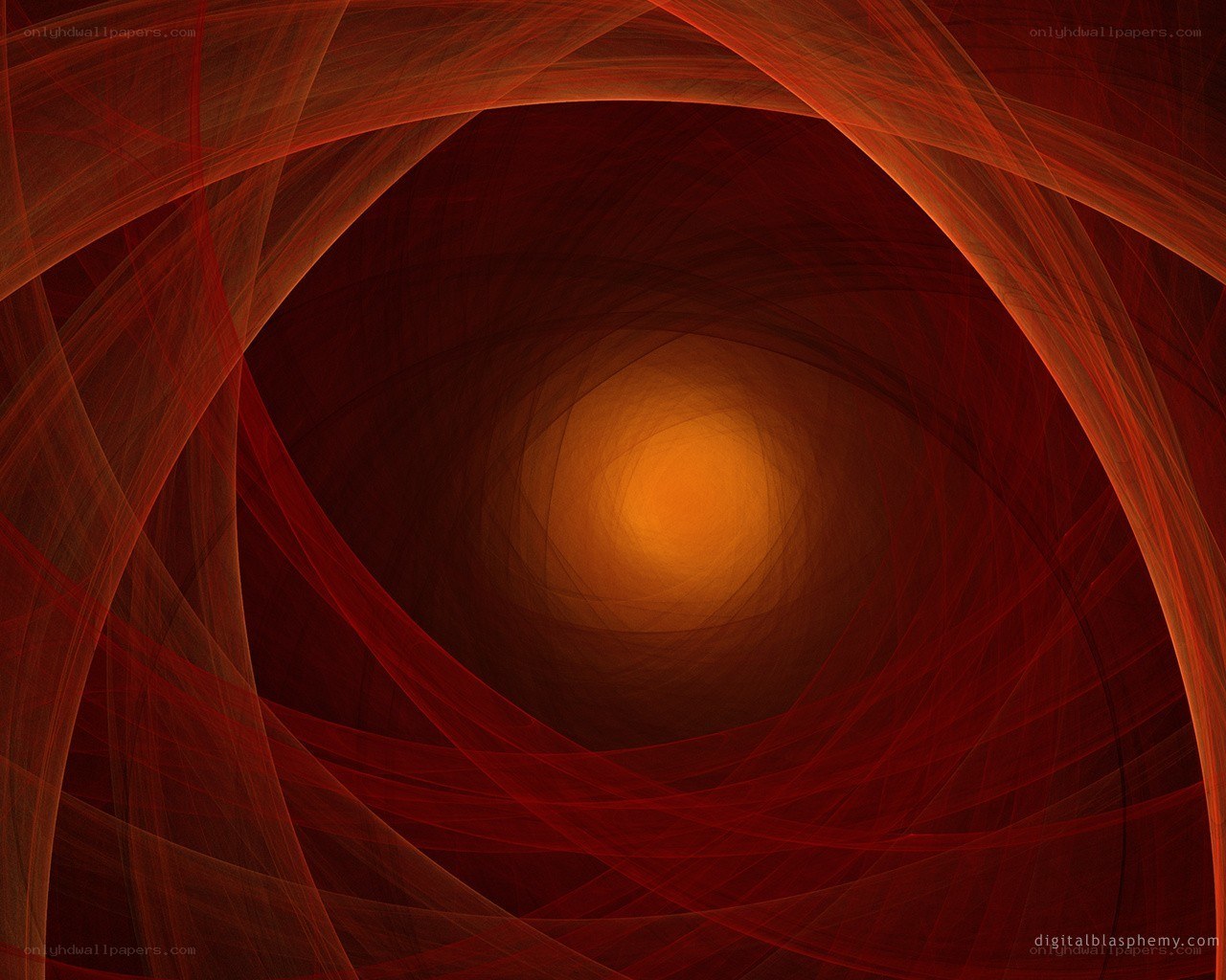 Red fractal tunnel