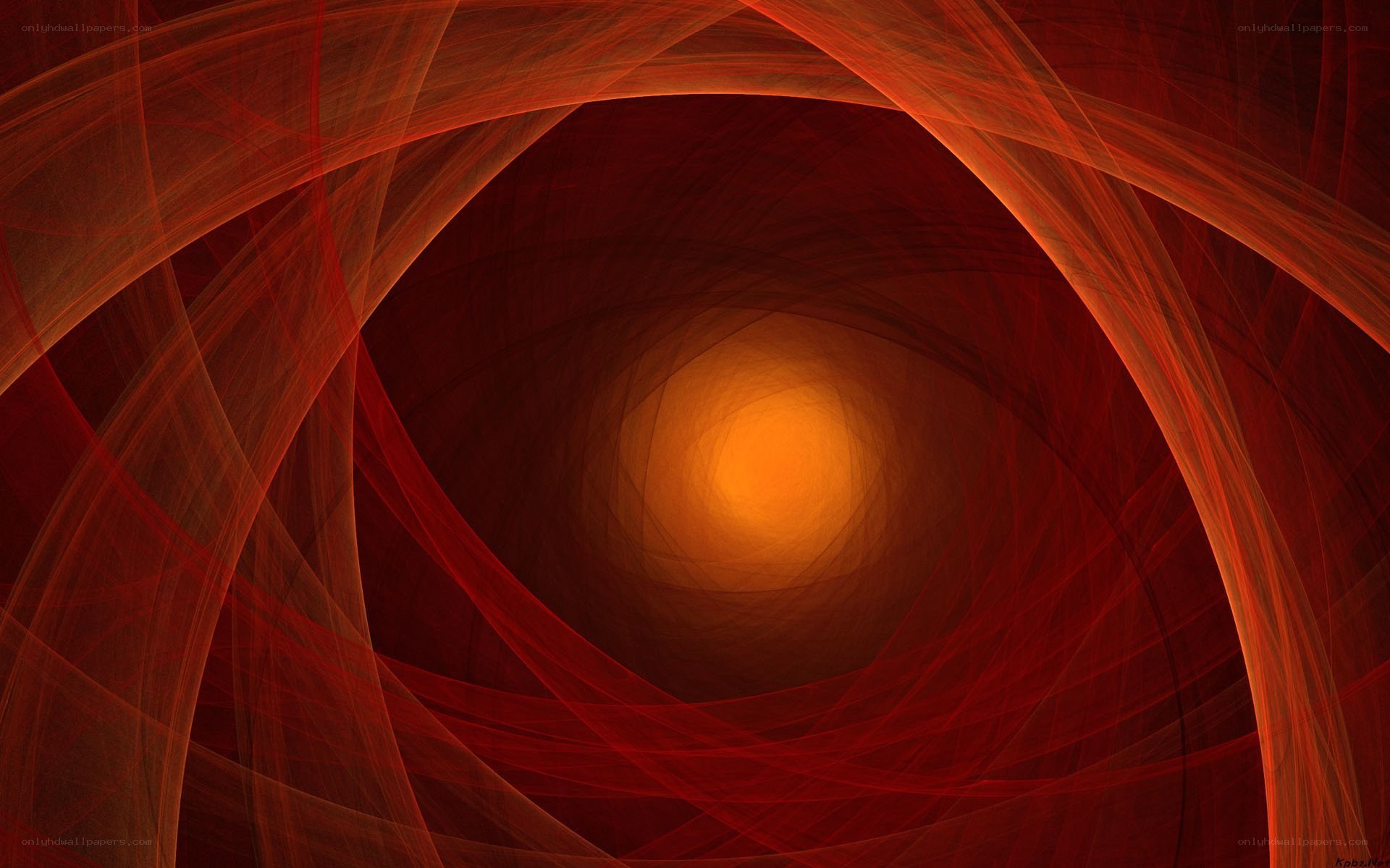 Red fractal tunnel