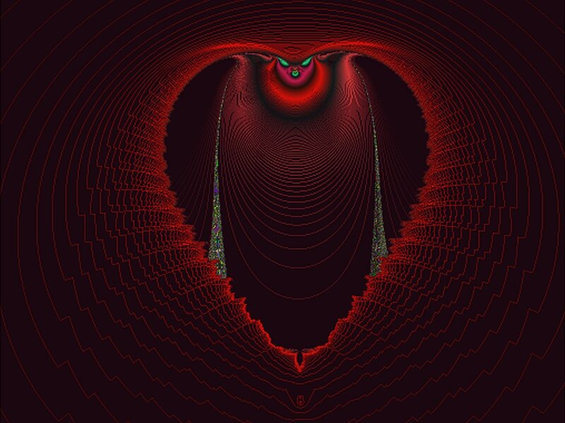 Red Fractal Tunnel — Hypnotic