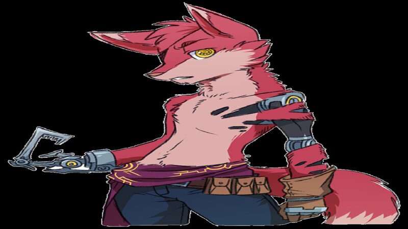 Red-furred Anthropomorphic Fox