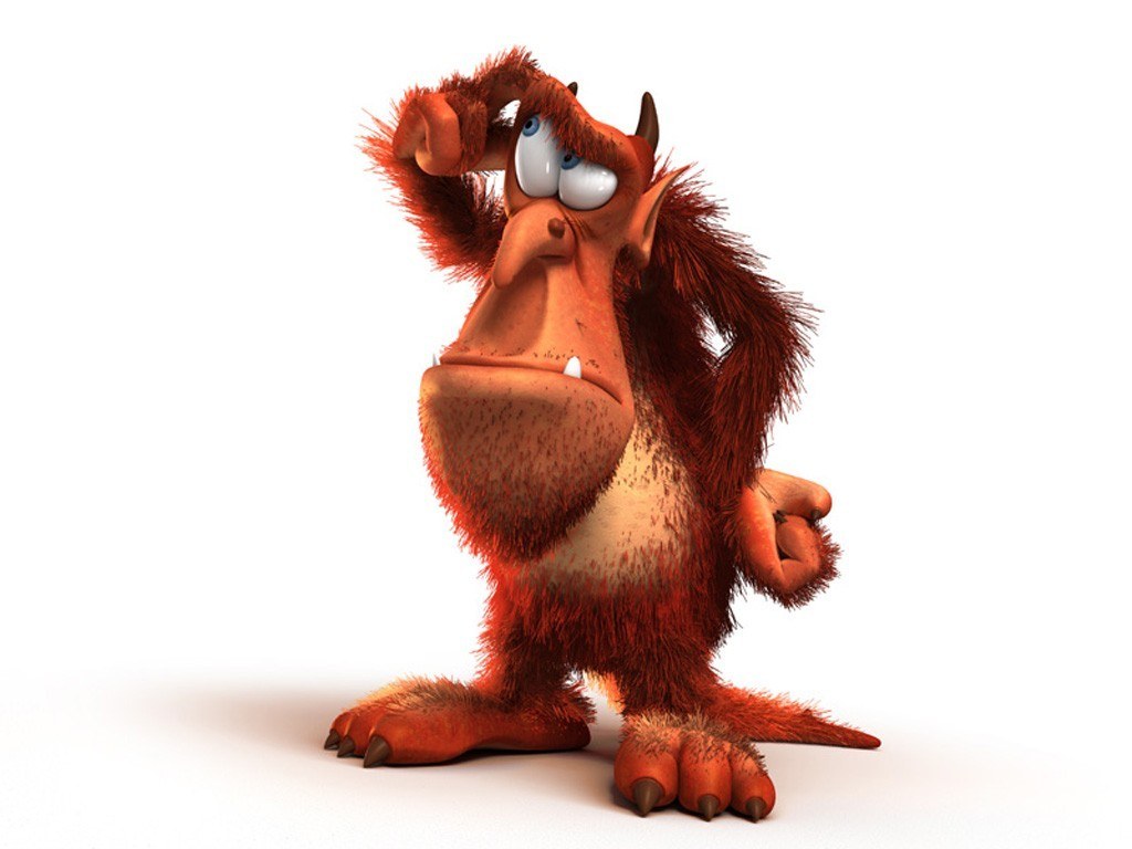 red furry monster character