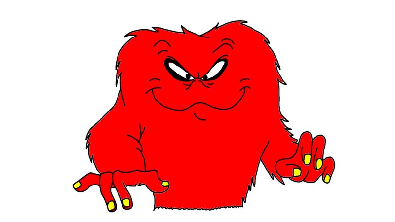 Red Furry Monster