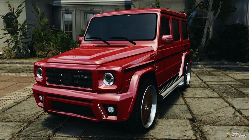 Red G-wagon Suv