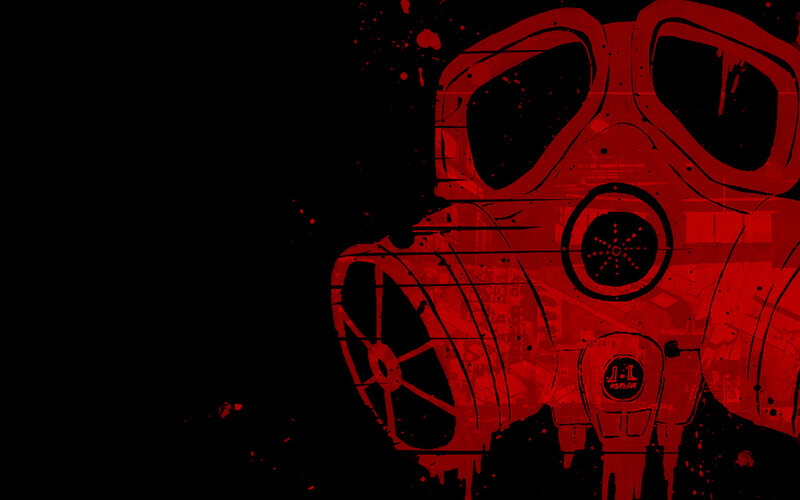 Red Gas Mask
