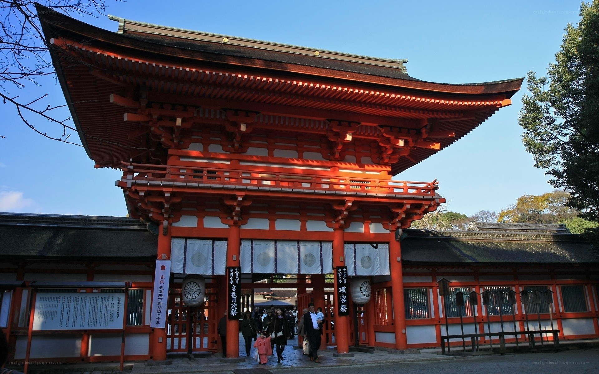 red gate at a japanese shrine