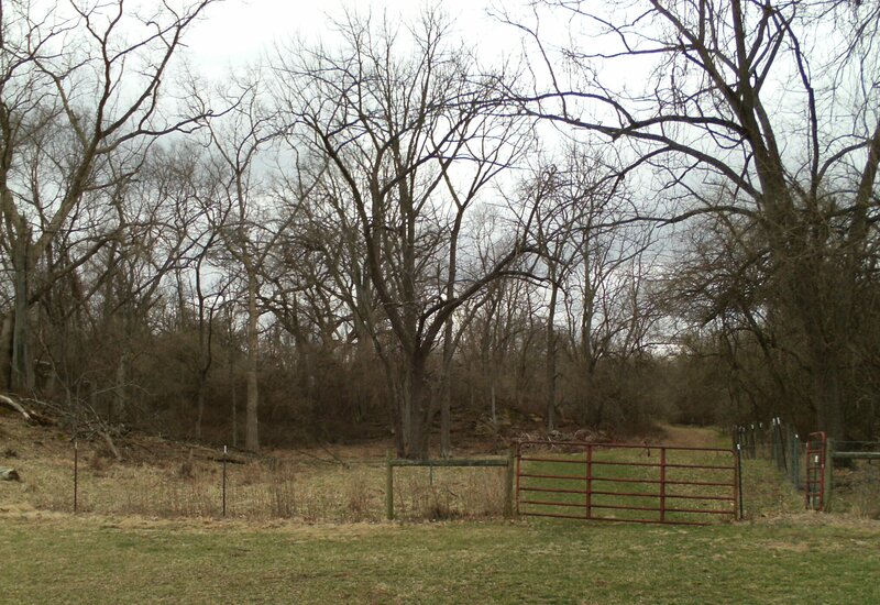 Red Gate in Field — Green